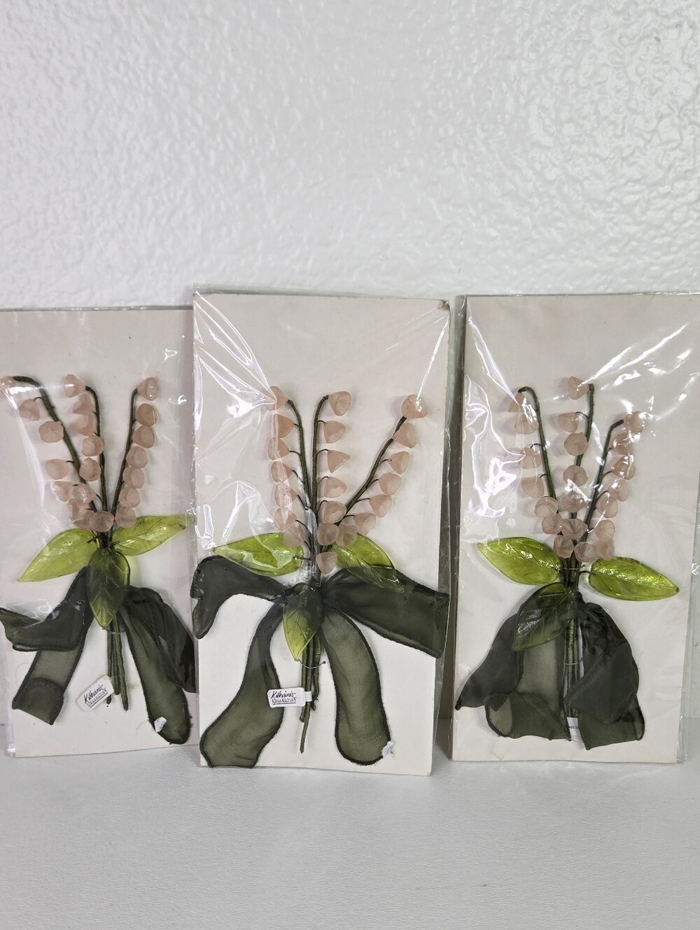 Katherine's Collection Pink Lily Of The Valley Floral Pick Stem Easter Decor 3pc
